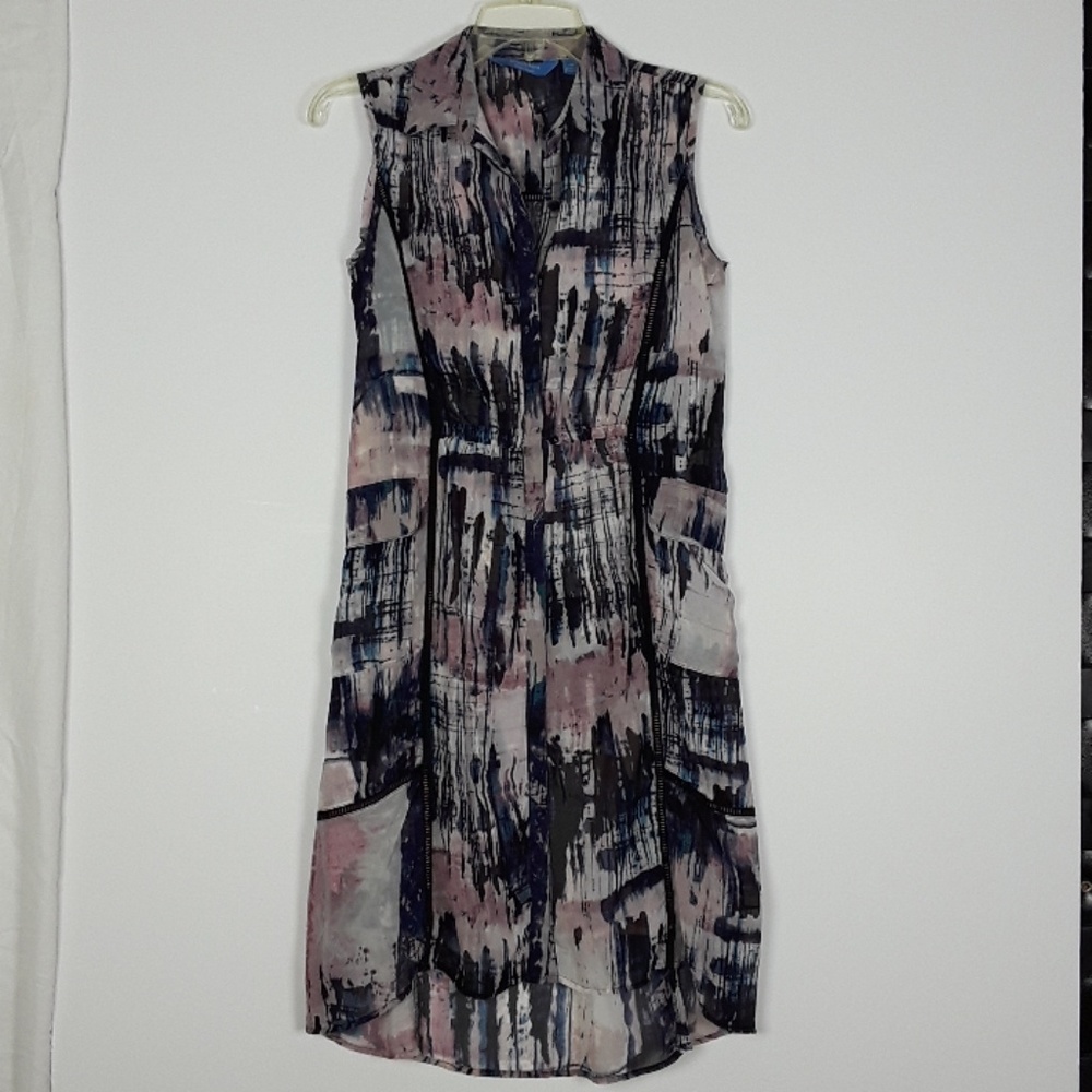 Simply Vera / Vera Wang Abstract Print Hi-Lo  Dres